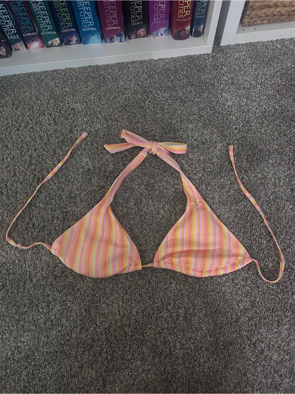 wild fable Pink, Yellow & Orange Striped Bikini Bottom